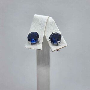 NEW Sterling Silver 925 Royal Blue GemStone Studs - Earrings